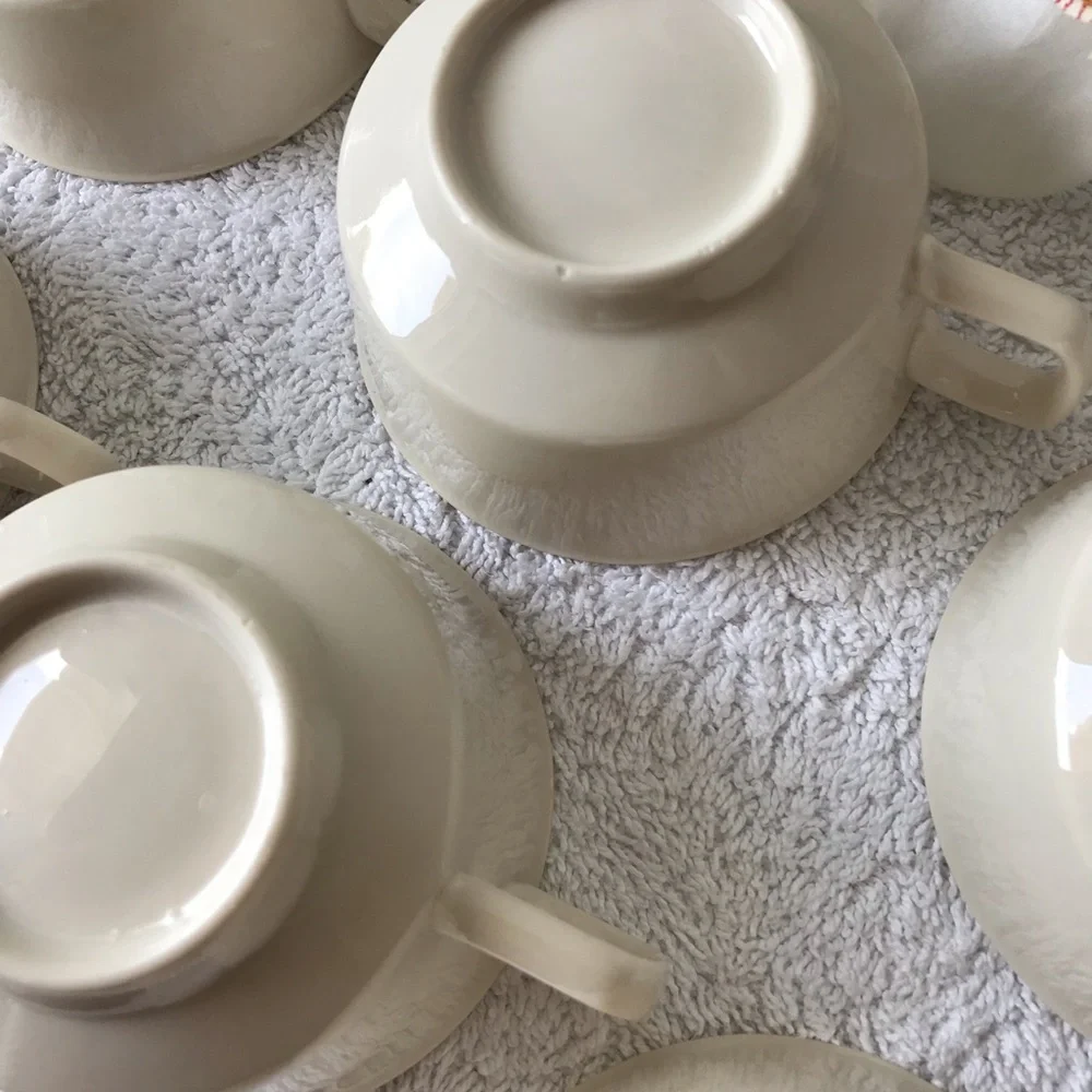 HALSEY FINE CHINA SET OF 11 CUPS 6 Oz